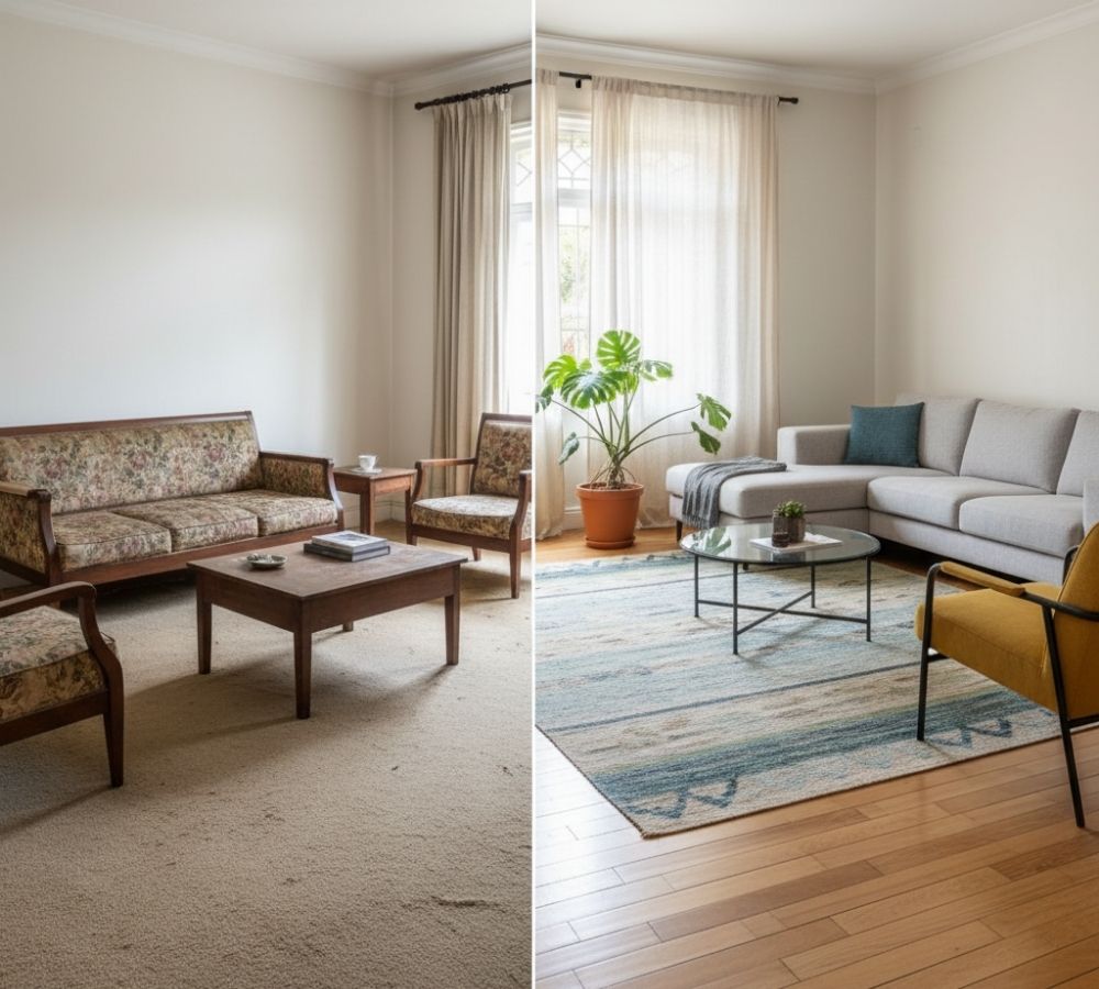 6 detalhes de design que envelhecem um ambiente e o que fazer em cada caso.