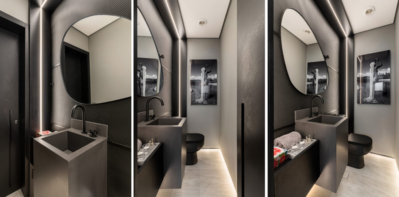 Lavabo: o ambiente mais pequeno da casa virou o mais ousado dos projetos