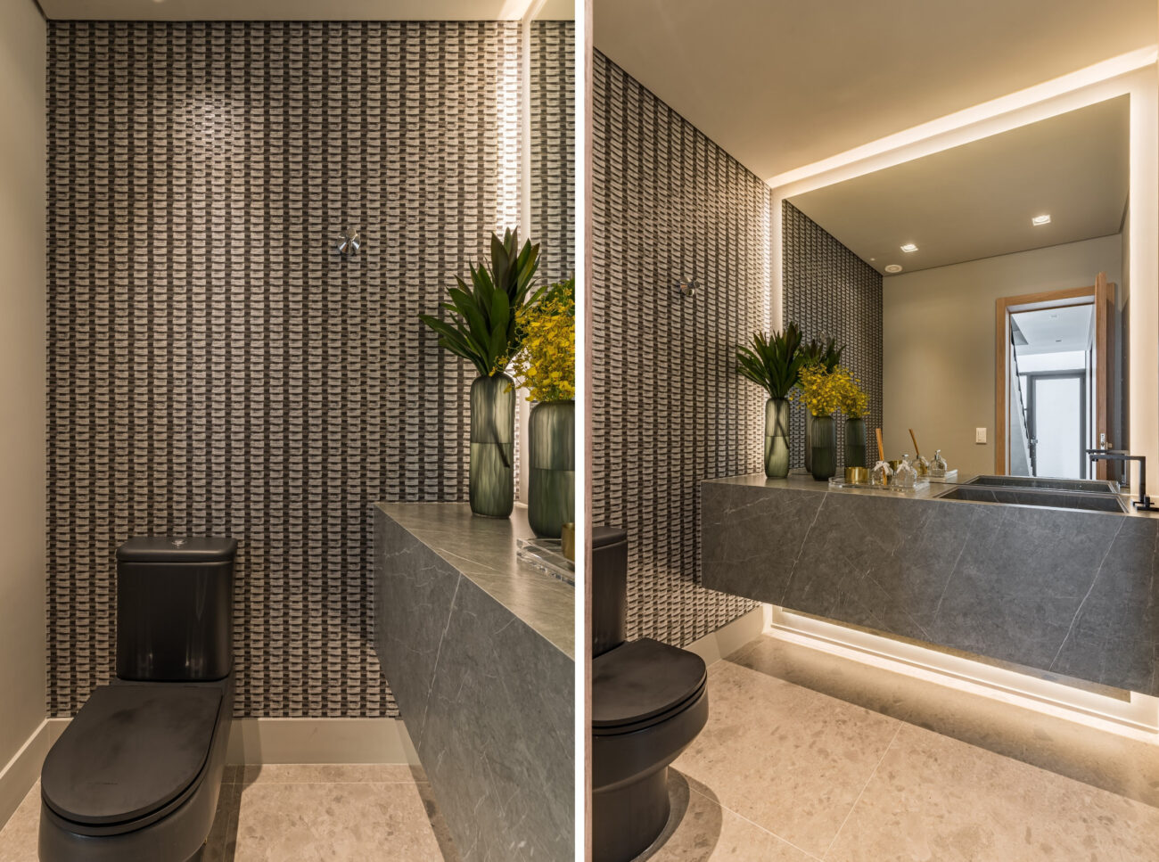 Lavabo: o ambiente mais pequeno da casa virou o mais ousado dos projetos