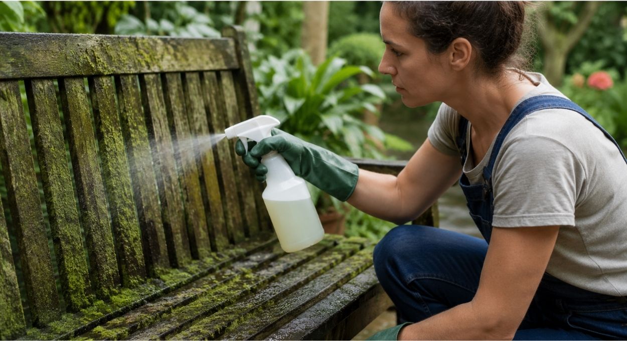 Especialista explica como usar vinagre para remover musgo e algas de móveis de jardim