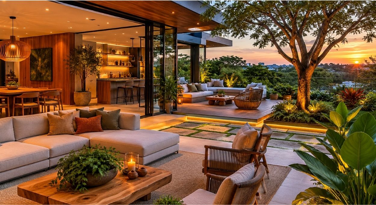 Terceira área: como varandas e jardins tomaram o lugar da sala de estar e o que isso muda no projeto residencial