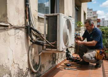 Instalação de ar-condicionado split: os 5 deslizes que encurtam a vida do aparelho e pesam na conta de luz