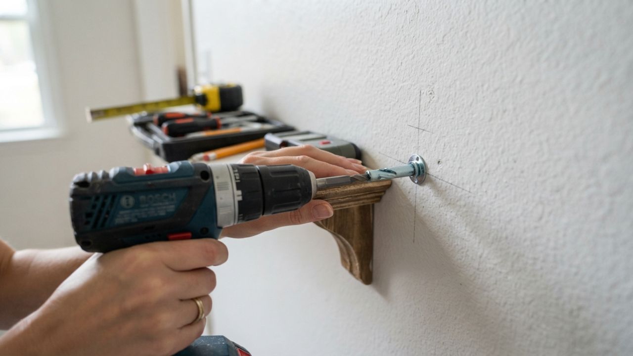 Como instalar uma prateleira na parede sem errar o furo: o guia técnico que ninguém te dá no vídeo de 5 minutos