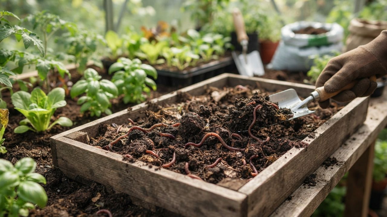 Húmus de minhoca: por que plantar direto pode travar (ou queimar) suas plantas