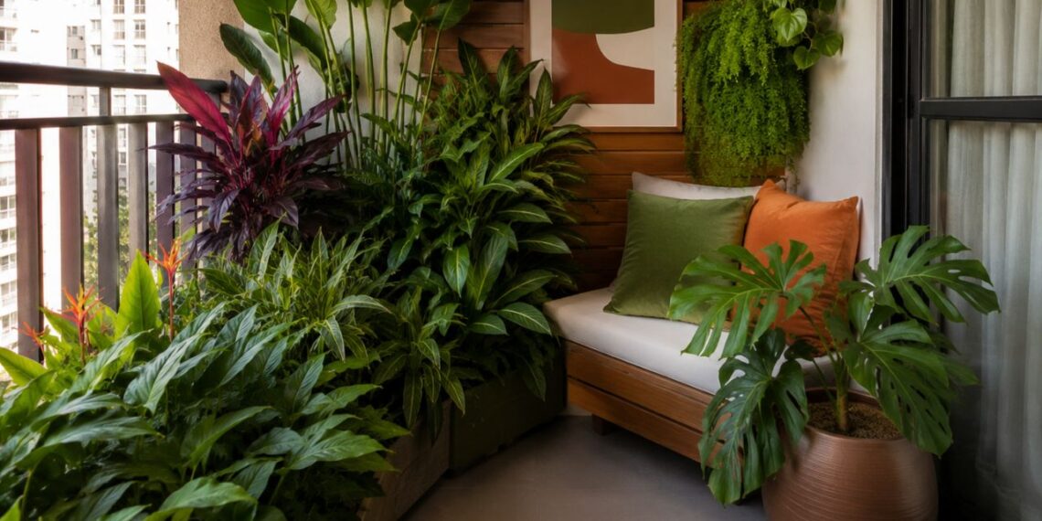 Jardim de apartamento compacto ganha nova cara com as lições de Burle Marx