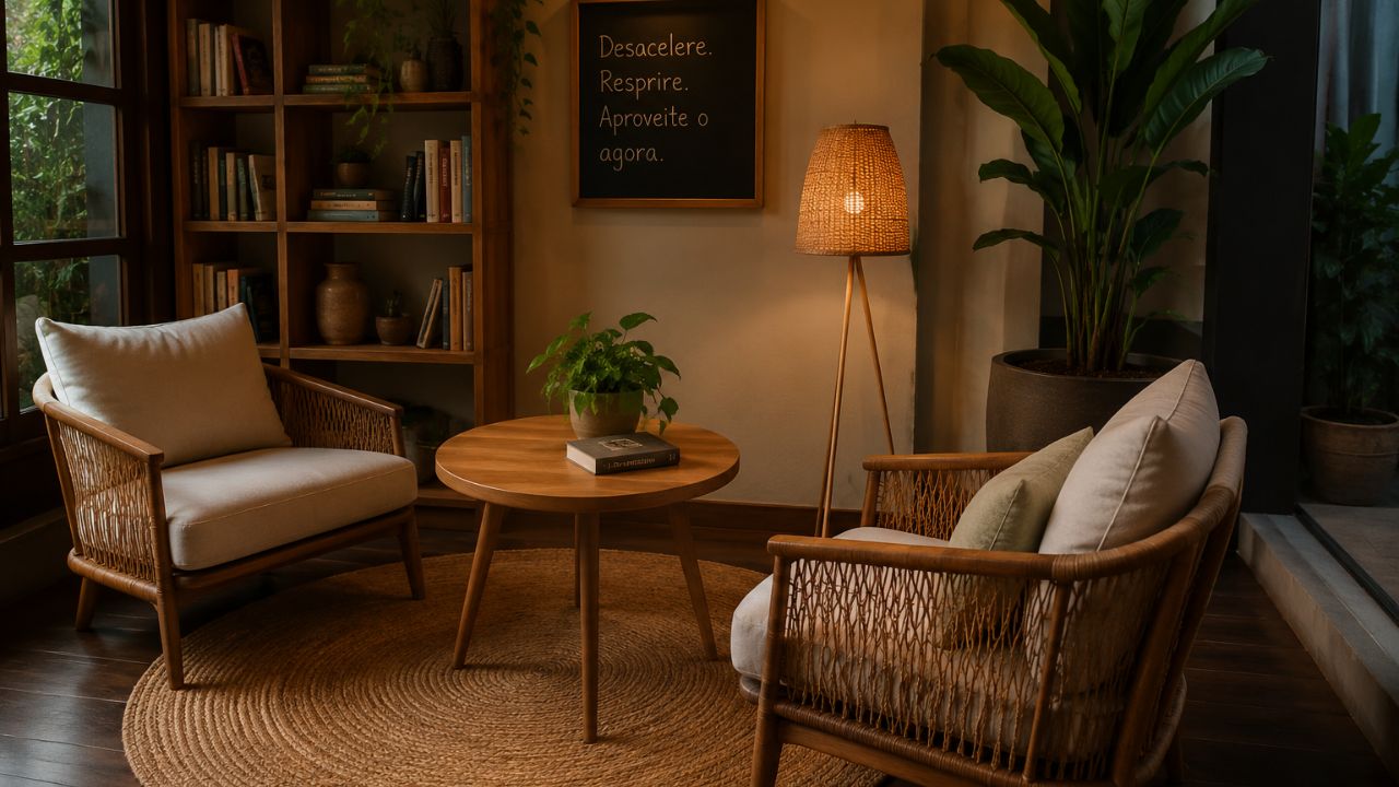 Terceiro lugar: o espaço que não é home office nem sala de estar, mas devia existir na sua casa