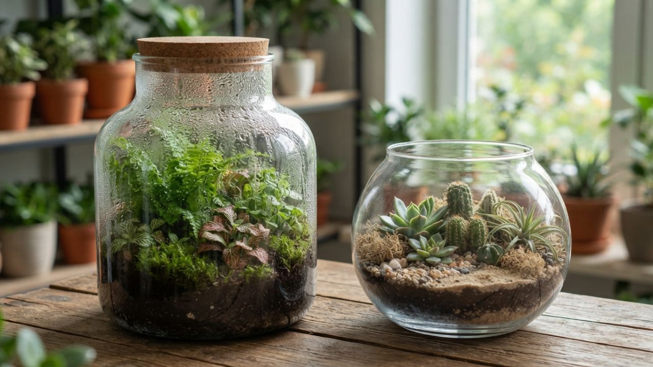 Terrário fechado ou aberto: o guia completo antes de montar o seu