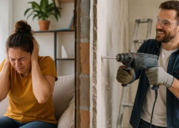 Barulho de obra em apartamento: os horários que a lei realmente autoriza furadeira e marreta