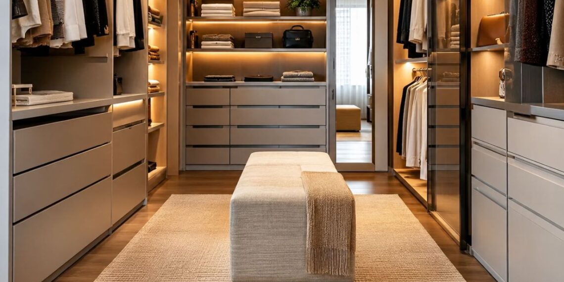 Preço do closet planejado varia até 5 vezes em 2026: entenda o que separa um projeto econômico de um premium