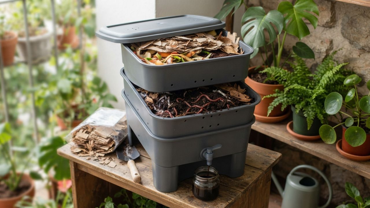 Como fazer compostagem em apartamento sem cheiro e sem moscas e usar o adubo nas plantas de interior?