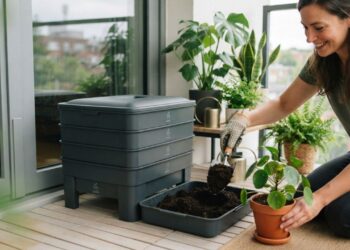 Como fazer compostagem em apartamento sem cheiro e sem moscas e usar o adubo nas plantas de interior?