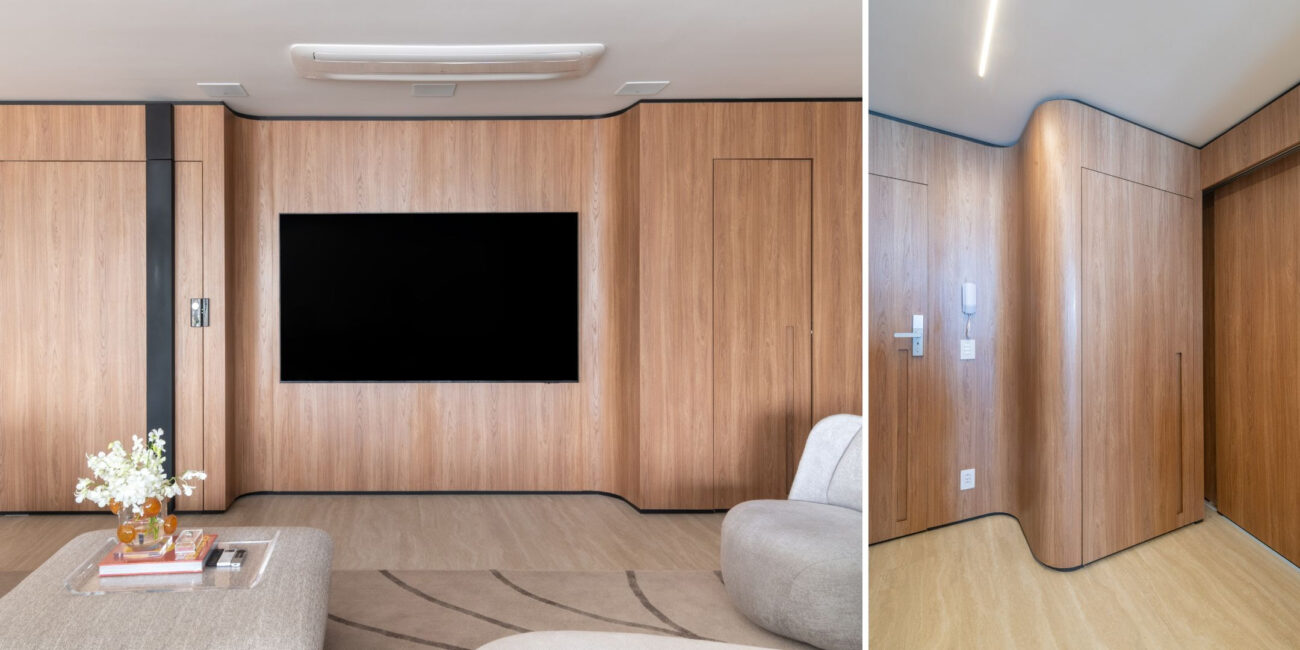 Uma bancada sem quina, um arco, um sofá: como pequenas curvas mudam a forma como as pessoas se movem dentro de casa