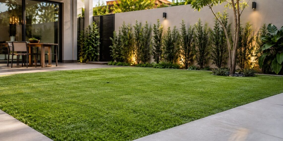 Grama natural sobre piso de concreto: veja a estrutura que sustenta o gramado sem comprometer a drenagem
