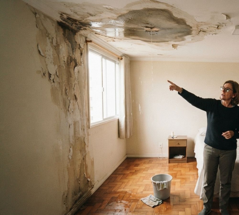 Infiltração no apartamento: veja quem paga o prejuízo, o vizinho, o condomínio ou a construtora