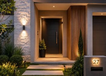 Entrada da casa: os 5 elementos que fazem uma fachada parecer cuidada — e que quase ninguém pensa antes de gastar com revestimento caro
