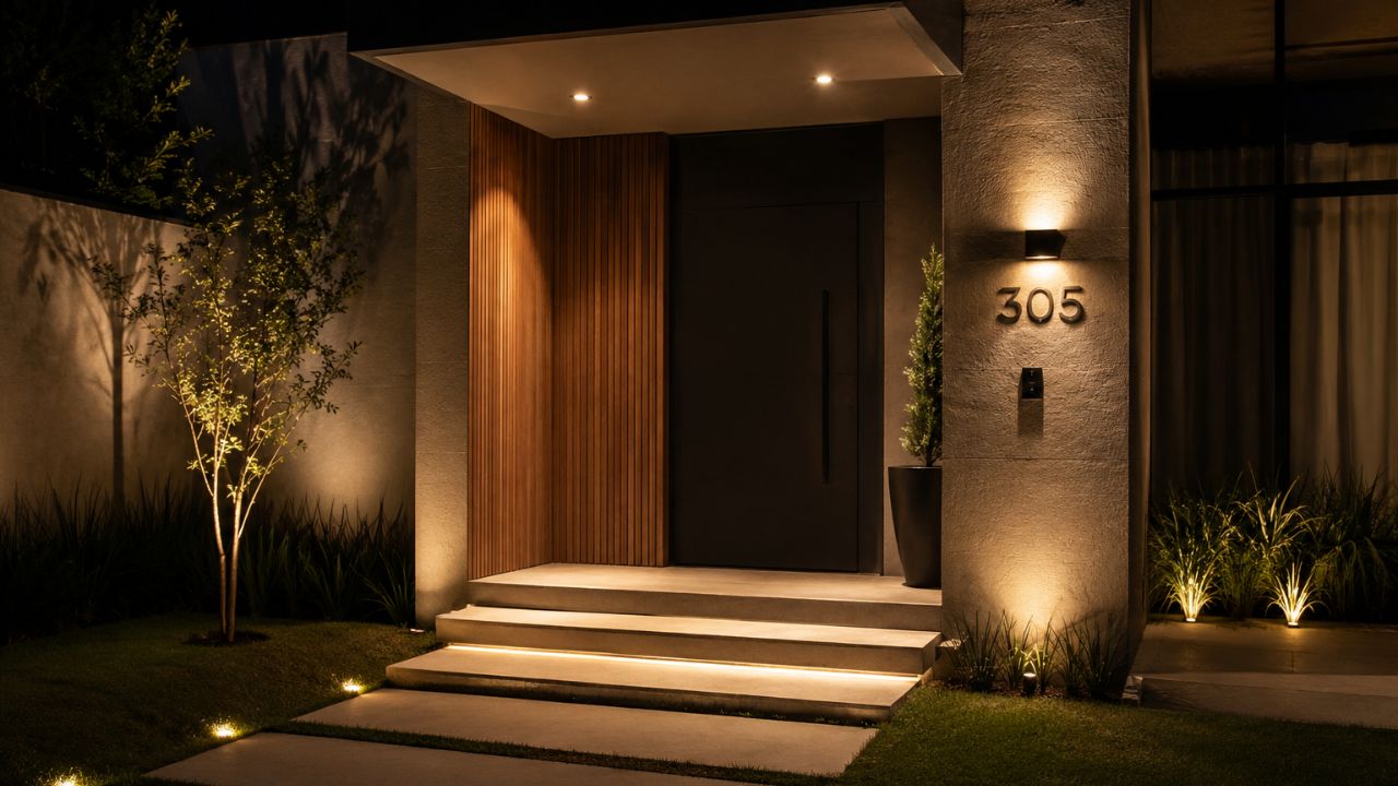 Entrada da casa: os 5 elementos que fazem uma fachada parecer cuidada — e que quase ninguém pensa antes de gastar com revestimento caro