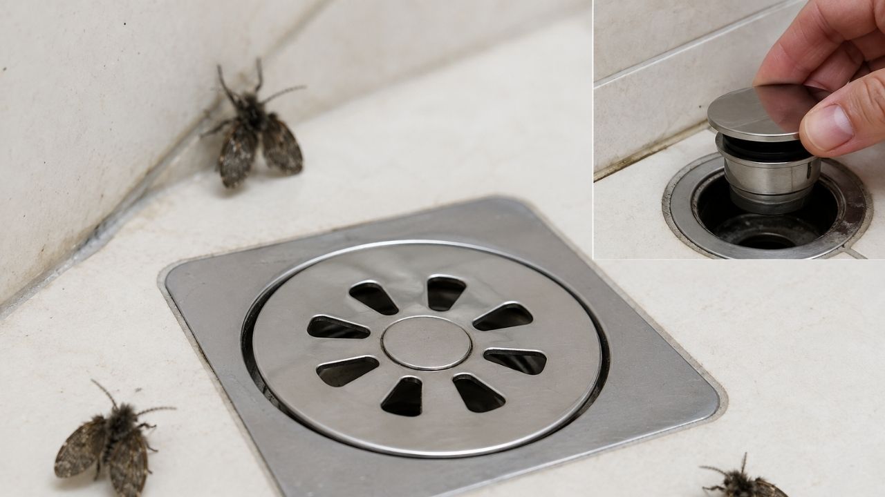 Pare de jogar água sanitária no ralo: entenda por que a mosquinha do banheiro não morre e como acabar de vez com ela