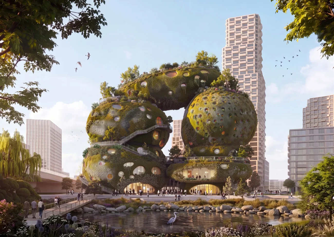 MVRDV vence concurso em Roterdã com prédio inspirado em formação rochosa