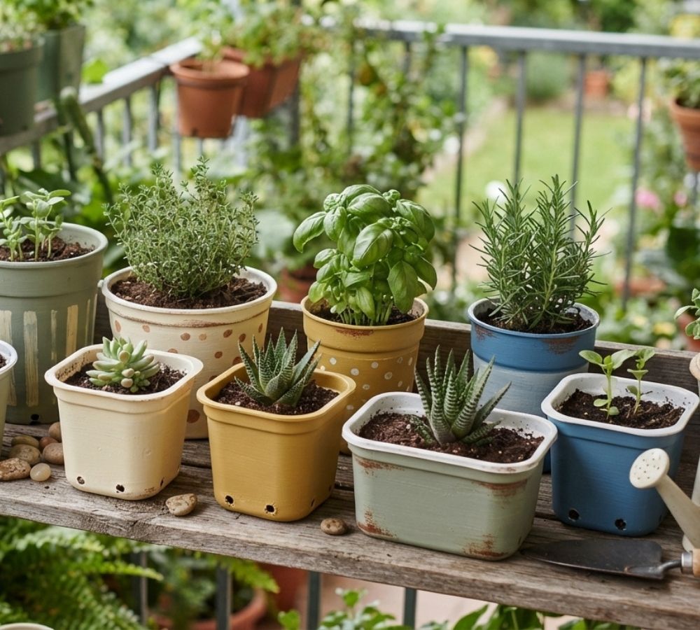 Upcycling na decoração: 4 formas de transformar potes de plástico em itens úteis para o jardim