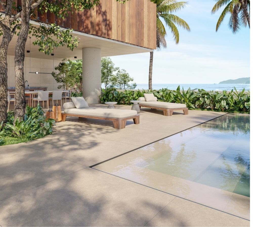 Piscina parada no inverno? É a hora certa de trocar o porcelanato e evitar erros de aderência nas áreas molhadas
