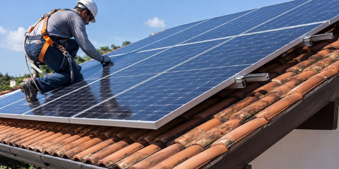 Antes de instalar painéis solares, veja se o telhado aguenta o peso extra: o teste que evita rachadura e infiltração depois