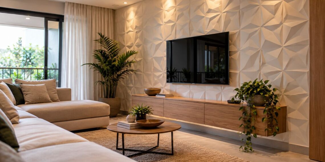 Painel 3D funciona mesmo para cobrir parede desgastada sem quebra-quebra?