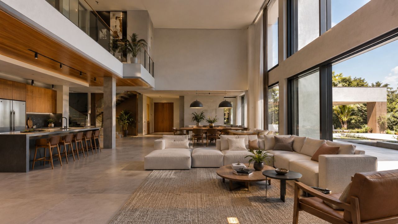 Acústica residencial: por que casas grandes ecoam mais e como o projeto resolve isso antes da obra terminar