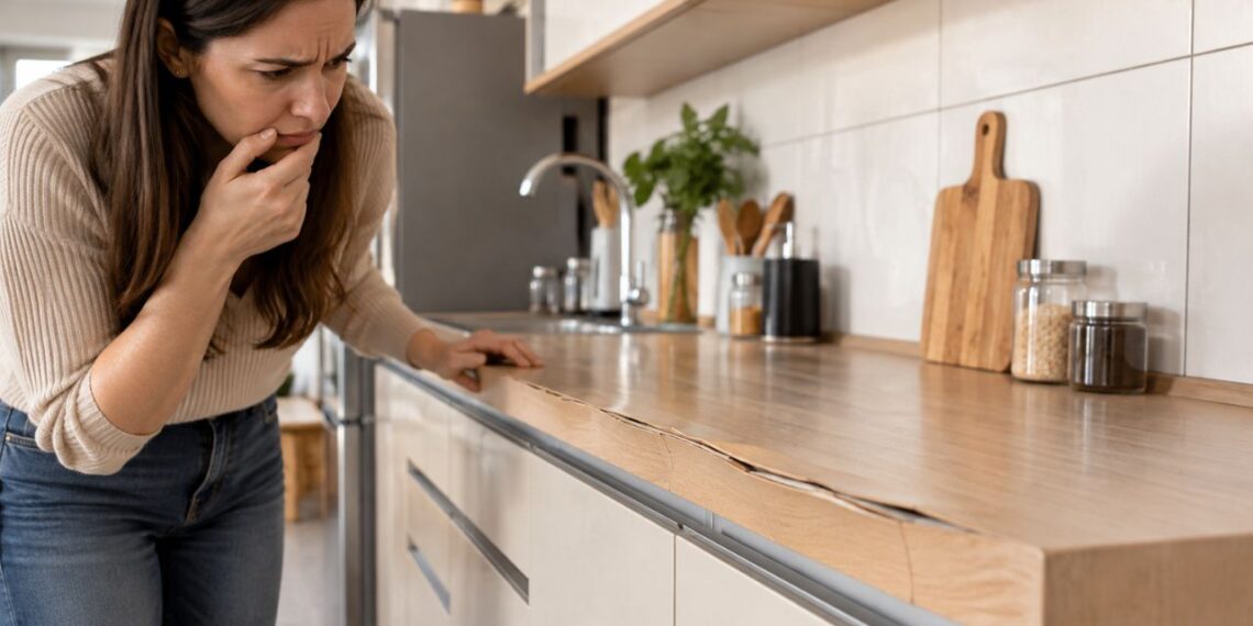Bancada de MDF na cozinha? Arquiteta explica por que essa escolha incha e se deforma em poucos meses