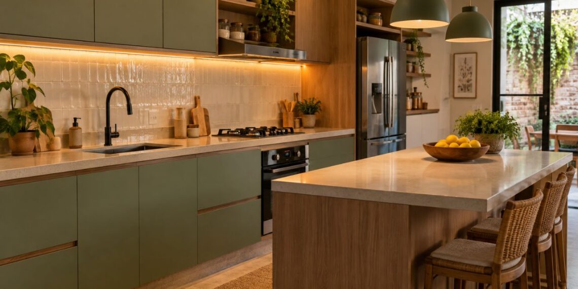 Cozinha aconchegante: por que o peso visual dos materiais pesa mais que a cor escolhida