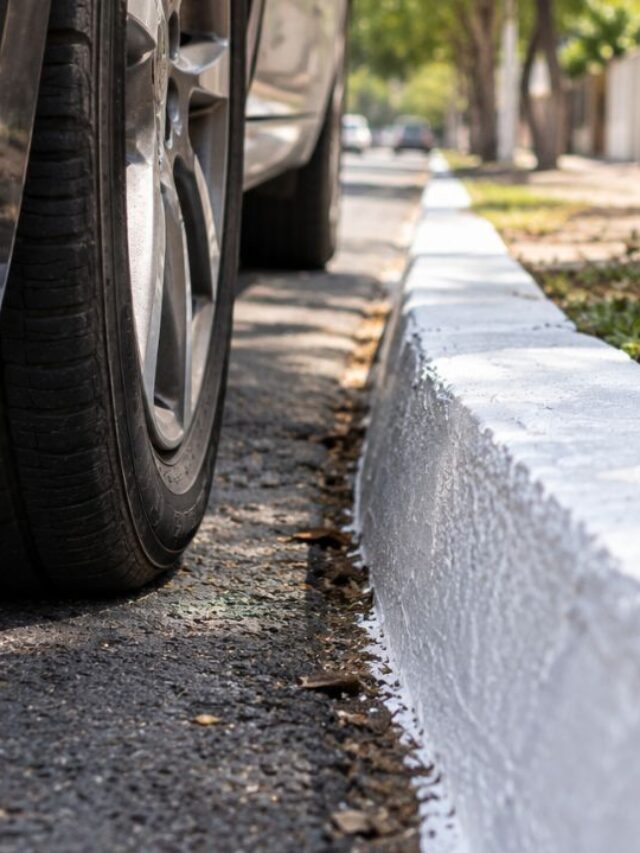 O truque que faz o meio-fio resistir ao carro