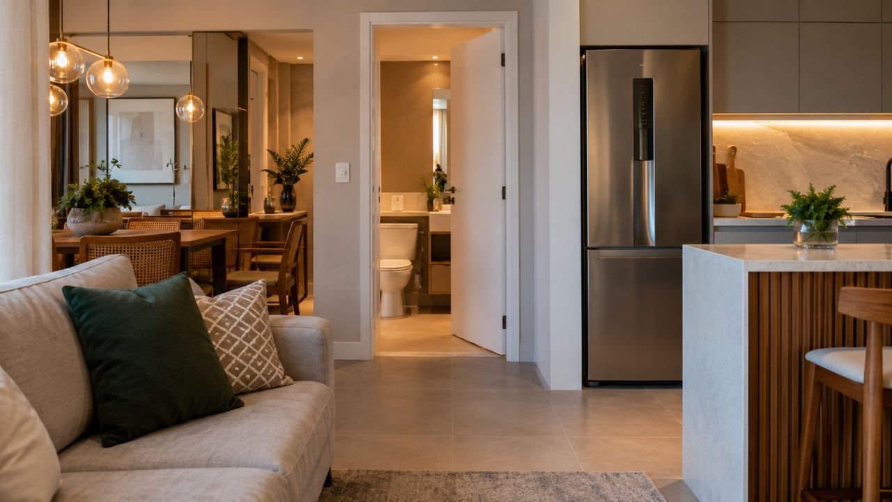 Veja 4 erros de decoração que desvalorizam o imóvel e comprometem cozinha, banheiro e marcenaria.