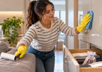 Hoje é o seu dia de faxina? Veja como eliminar marcas de dedo, deixar armários perfumados e tirar pelos dos tecidos