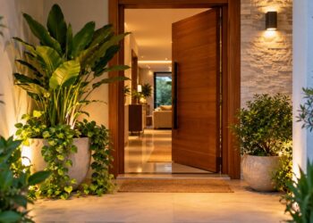 Feng shui da porta de entrada: veja como cor, iluminação e plantas mudam a energia da casa