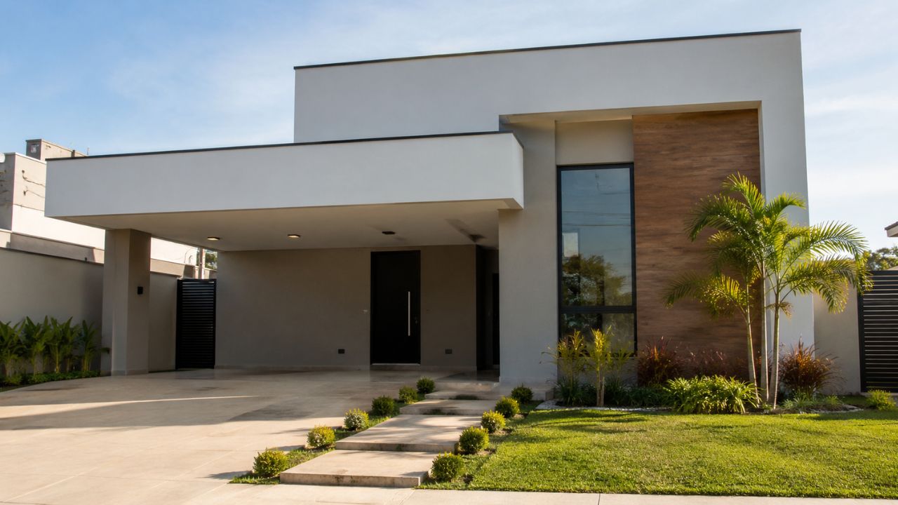 Telhado embutido sem beiral aparente conquista projetos contemporâneos, mas o detalhe que evita infiltração fica escondido no projeto