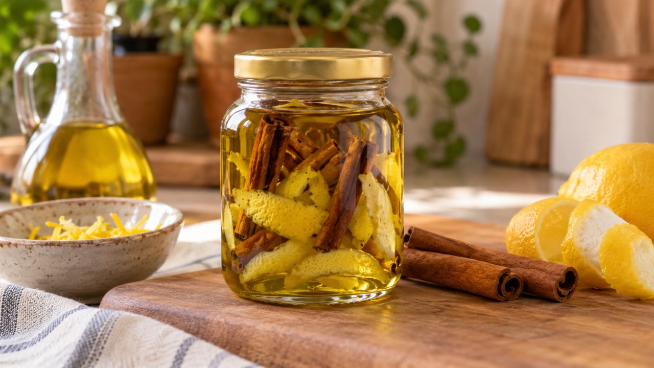 Misturar azeite, canela e raspas de limão perfuma a casa mesmo? Veja como fazer a mistura.