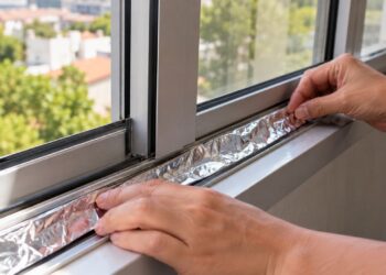 Papel alumínio nos trilhos das janelas: saiba por que o truque virou hábito e em quais partes da casa vale usar
