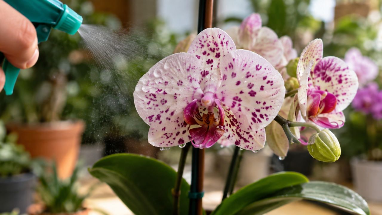 Orquídea com pintinhas nas flores: entenda o erro na rega que abre a porta para o fungo