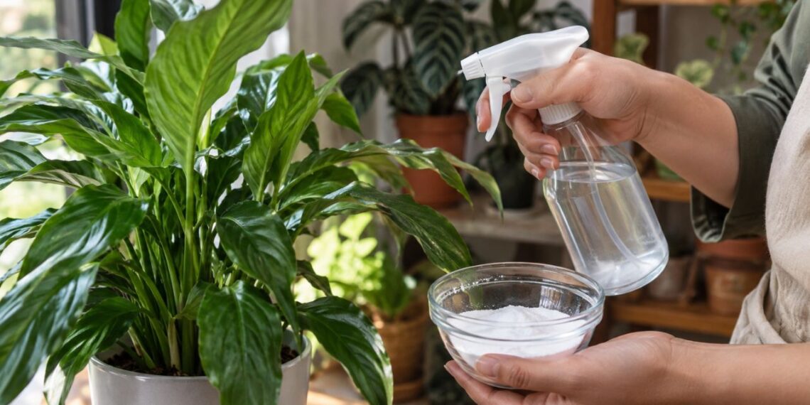 Plantas de interior ganham reforço com bicarbonato de sódio: entenda o efeito contra fungos e insetos