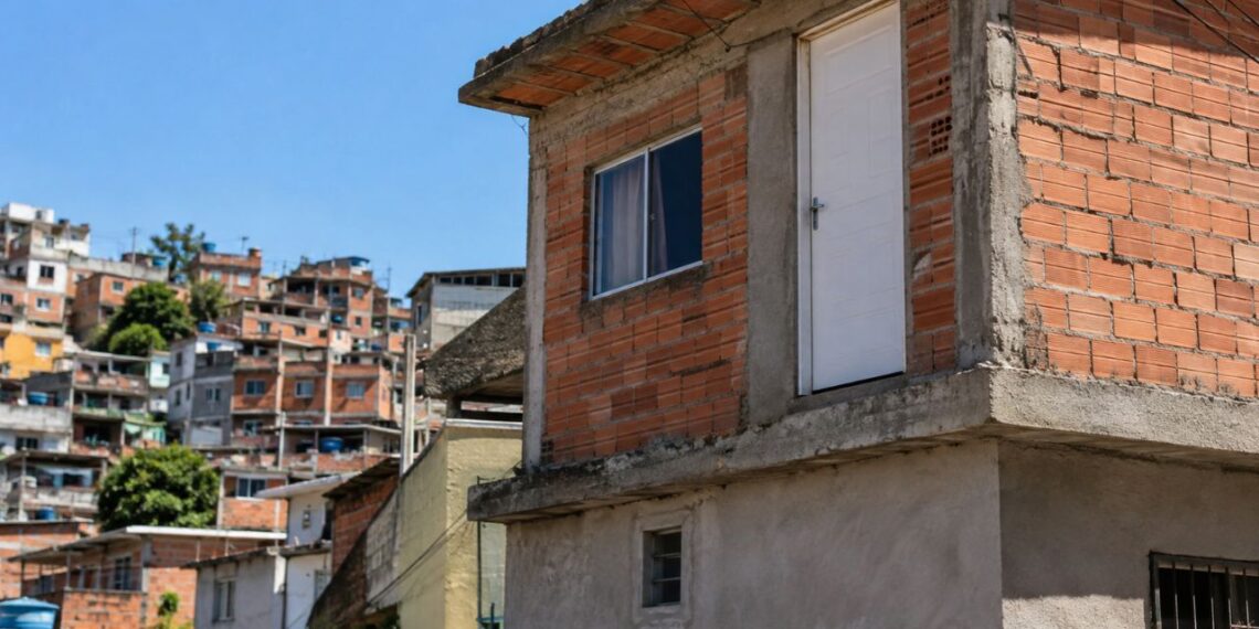 Por que tantas casas de comunidade têm porta no segundo andar sem escada?