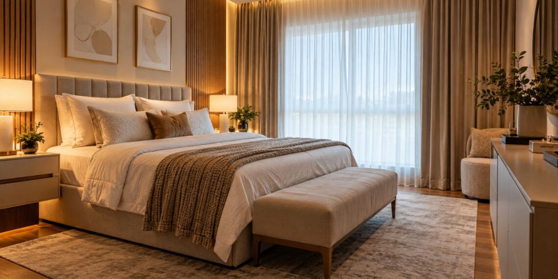 Quarto chique tem 3 elementos em comum: veja o que muda a percepção de luxo no ambiente sem gastar muito