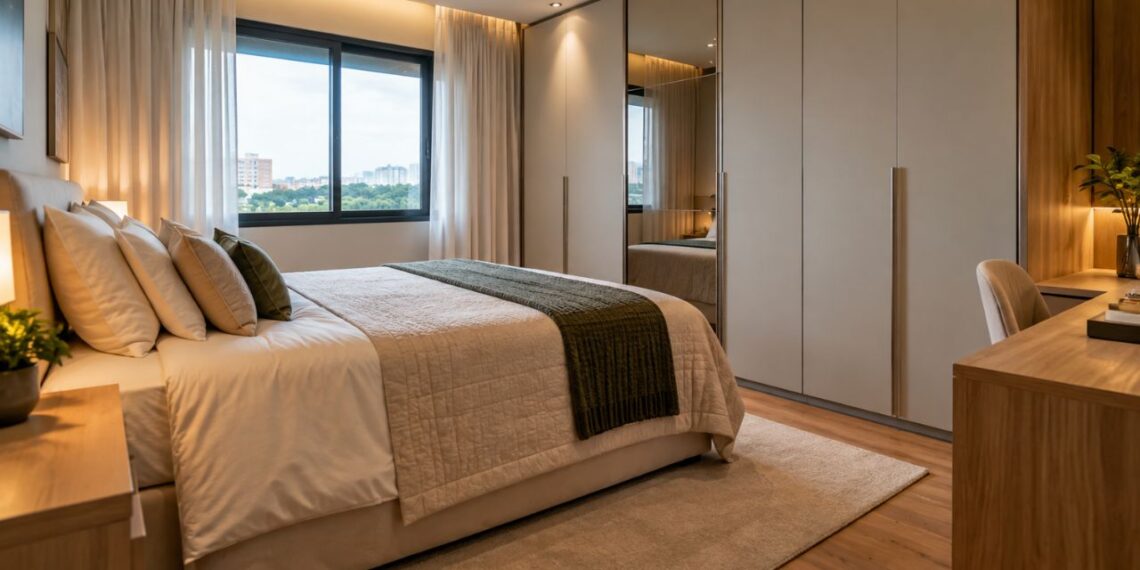 Um quarto planejado começa nas medidas certas: veja os centímetros que fazem diferença na circulação e no visual do ambiente
