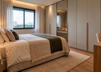 Um quarto planejado começa nas medidas certas: veja os centímetros que fazem diferença na circulação e no visual do ambiente