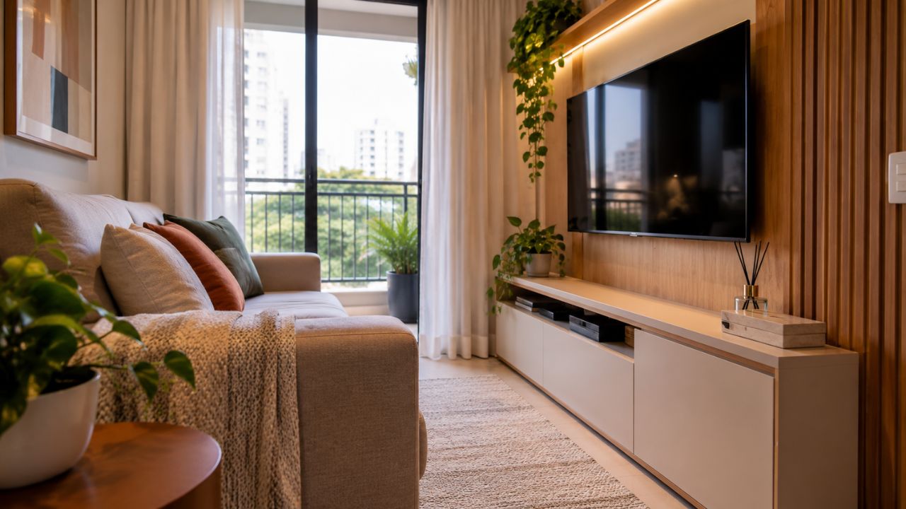Rack para sala pequena: por que o modelo errado deixa o ambiente ainda mais apertado?
