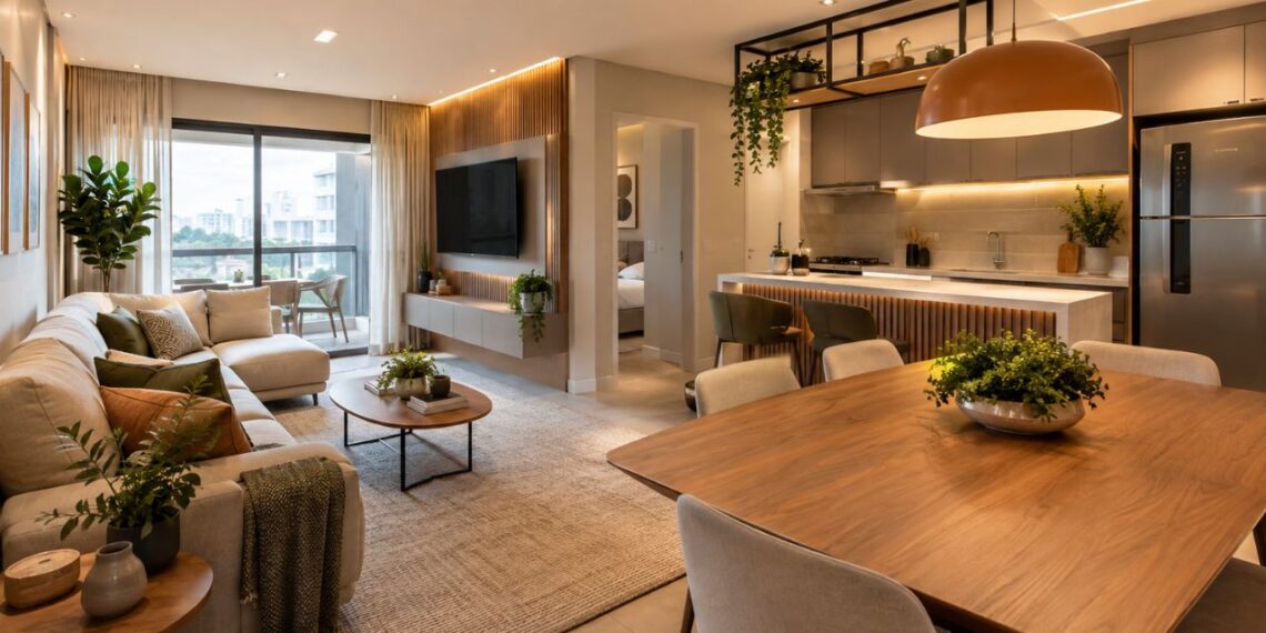 Sala integrada: os 3 erros de decoração que tiram a sensação de amplitude do ambiente