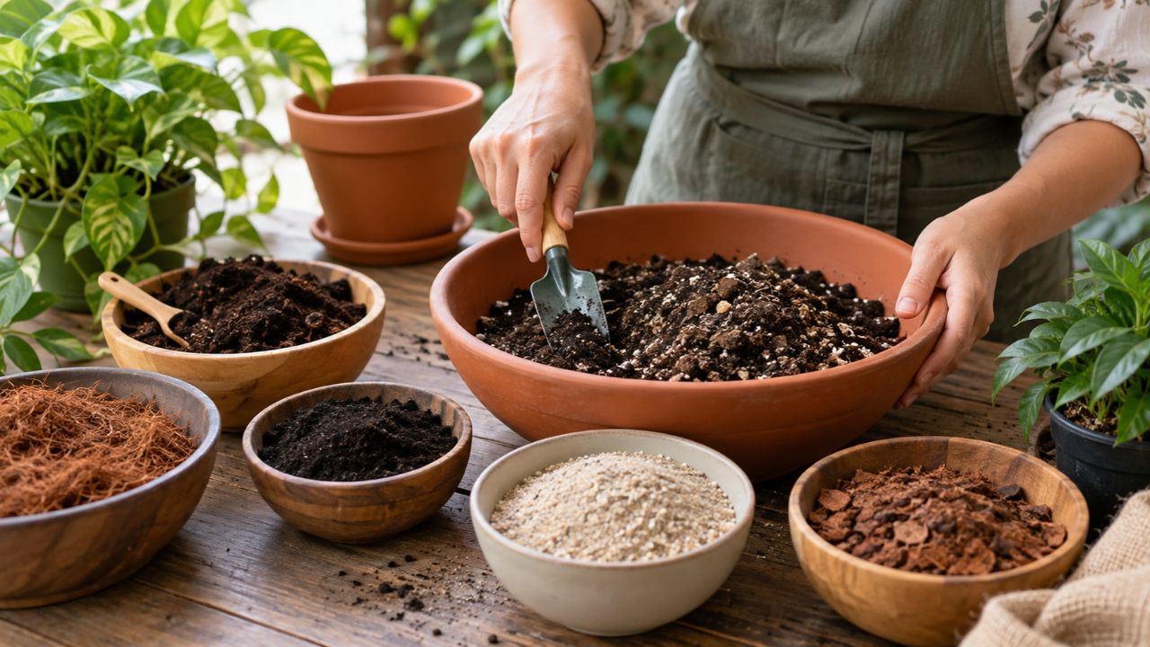 Terra mais solta realmente ajuda a planta a crescer? Entenda como a mistura caseira age na drenagem e no arejamento