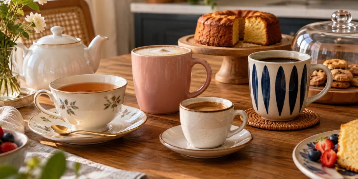 Xícara de chá, cafezinho ou caneca: como escolher a peça certa para o café da manhã, a sobremesa e as visitas