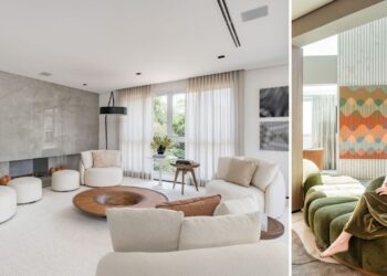 Com diferentes propostas de composição, a arquiteta Ana Rozenblit gosta de investir nas formas orgânicas, cores e no design moderno para compor os livings dos projetos que assina | Projeto: Spaço Interior | Fotos: Kadu Lopes