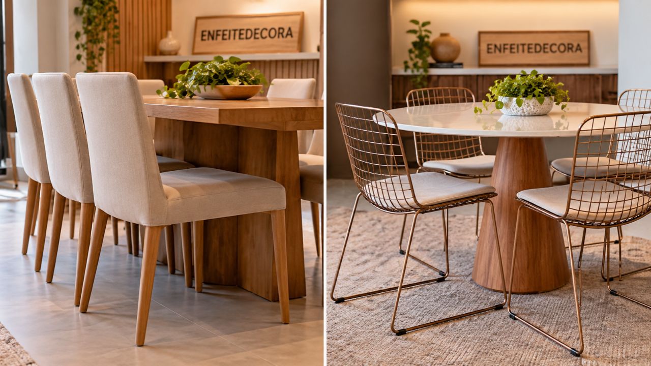 modelos de cadeira para mesa de jantar