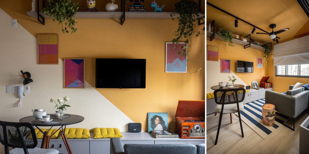 Paredes coloridas ganham protagonismo na decoração: veja como a cor define a personalidade de cada ambiente