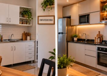 Armário de cozinha simples ou modulado: entenda a diferença de preço, durabilidade e espaço antes de reformar